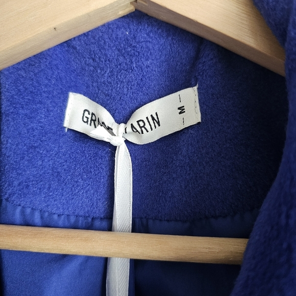 GRACE KARIN Double Breasted Thick A Line Pea Coats Jacket with Pockets NWT - Picture 5 of 7